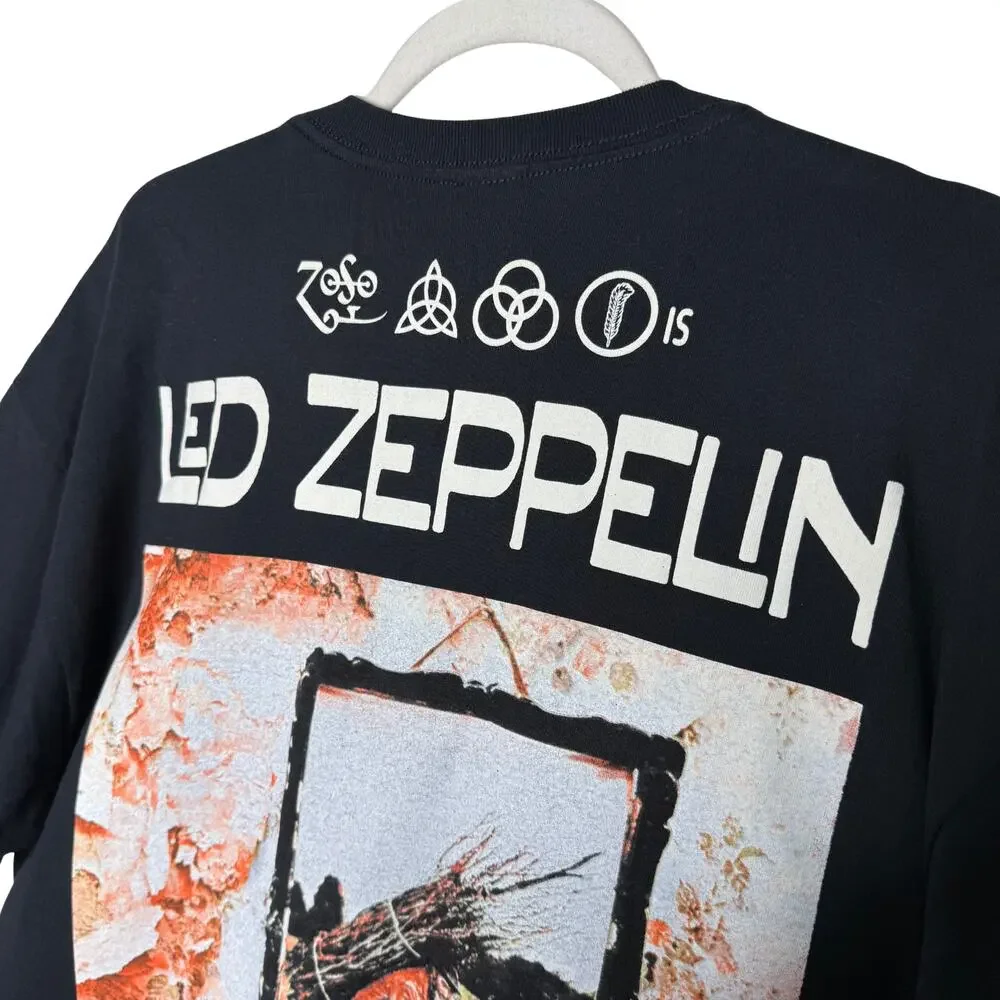 Led Zeppelin IV Album Graphic Short Sleeve Band Tee XL Retro Rock Grunge T-Shirt - Picture 5 of 9